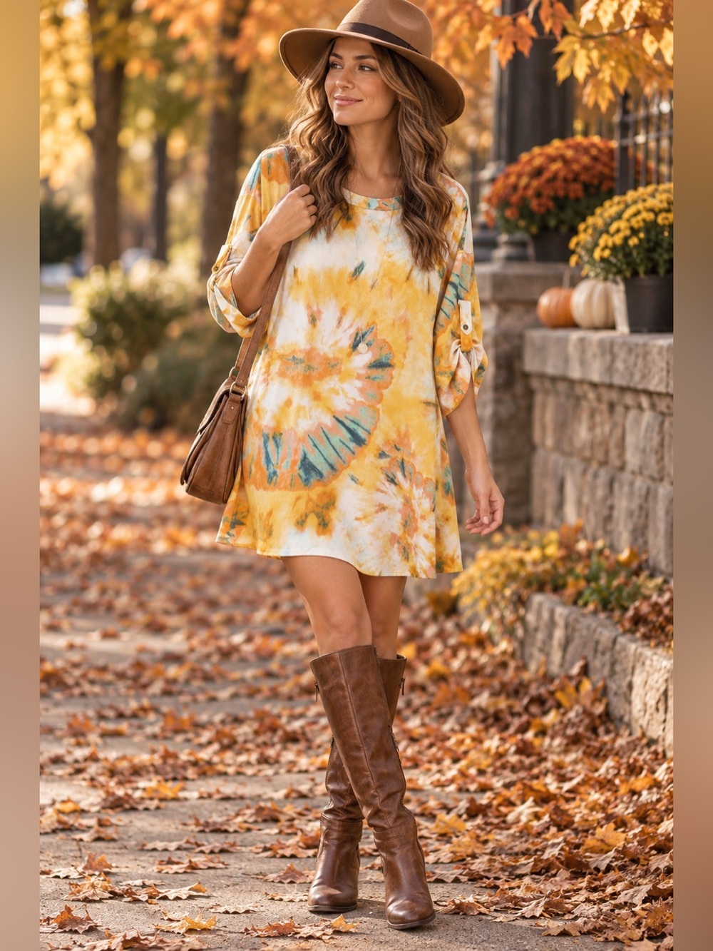 Umgee Oversized Medium Tunic Dress
